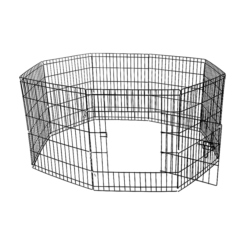 Danoz Direct - 24" 8 Panel Pet Dog Playpen Puppy Exercise Cage Enclosure Fence Play Pen