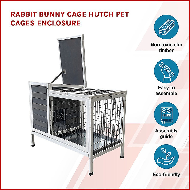 Danoz Pets - Rabbit Bunny Cage Hutch Pet Cages Enclosure - Free Postrage