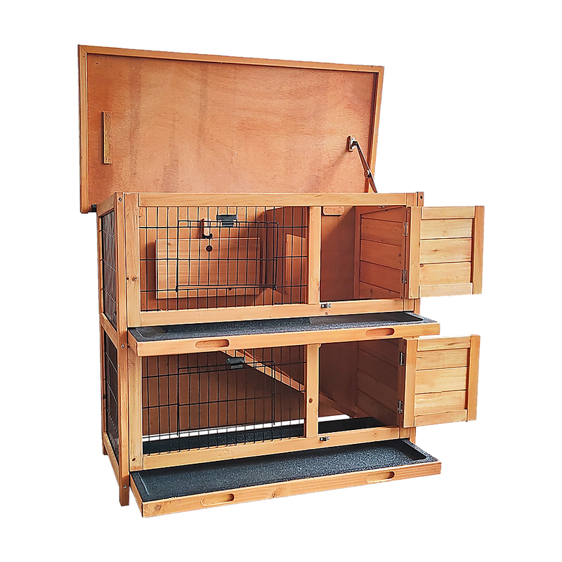 Give your furry friends the ultimate space to play and live with Danoz Direct - Large Rabbit Hutch with BASE Chicken Coop